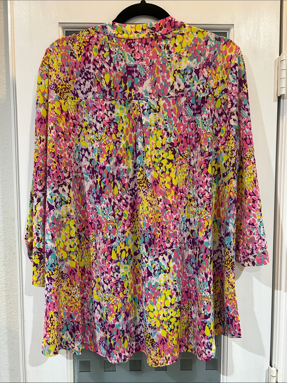Dear Scarlett Multicolor Floral Tunic - Pink, Yellow & Purple - Picture 2 of 3